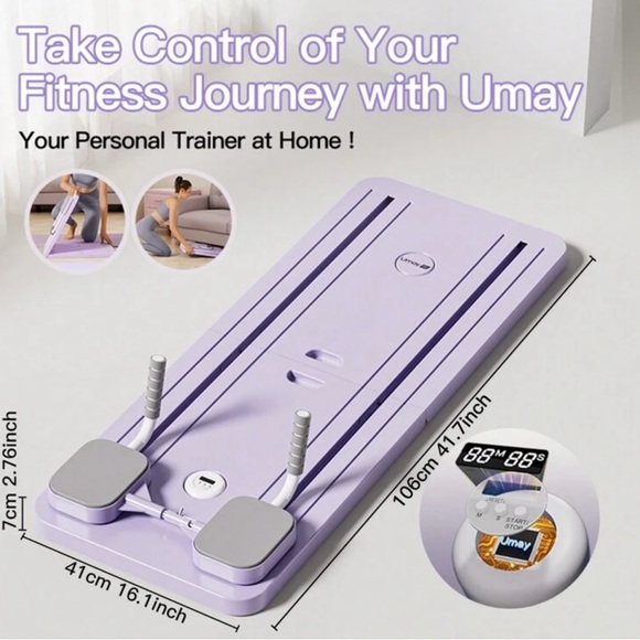 Purple Exercise Board with Handles - Picture 2 of 4